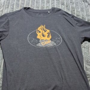 Prana Charcoal Campfire Graphic Tee